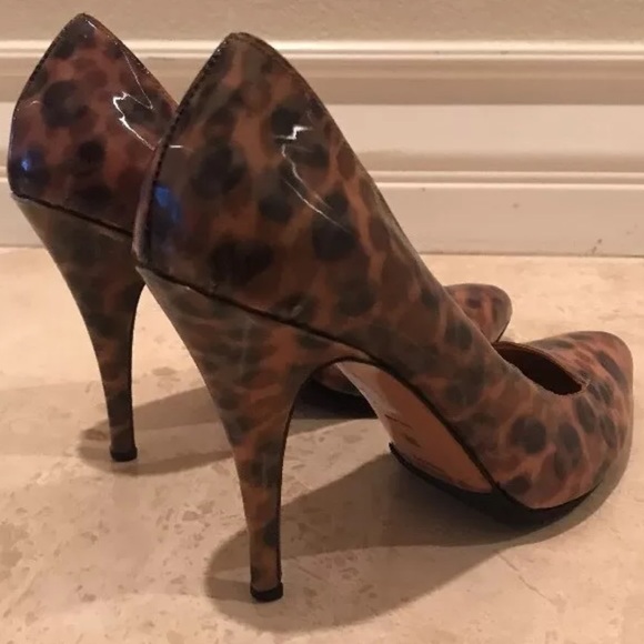 JUDARI MILANO 🐆Leopard Patent Leather Heels High End Designer ITALY VERY RARE!! - Picture 6 of 12